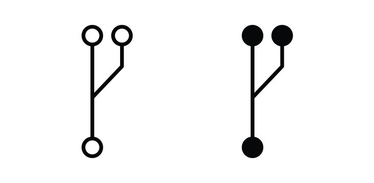 Code branch icon simple artwork group