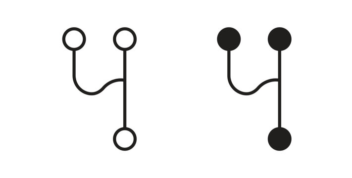 Code branch icon simple artwork group
