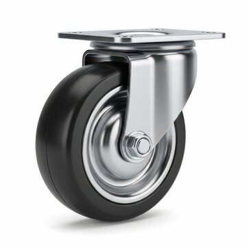 Industrial swivel caster wheel with heavy duty metal bracket for furniture or cart equipment