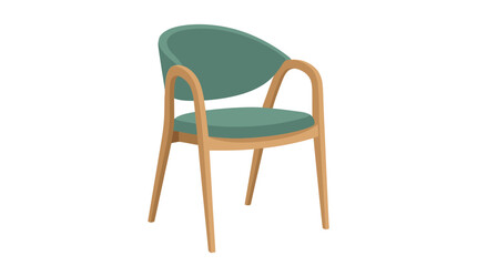 Fototapeta premium Modern Scandinavian style dining chair with minimalist design for home interior
