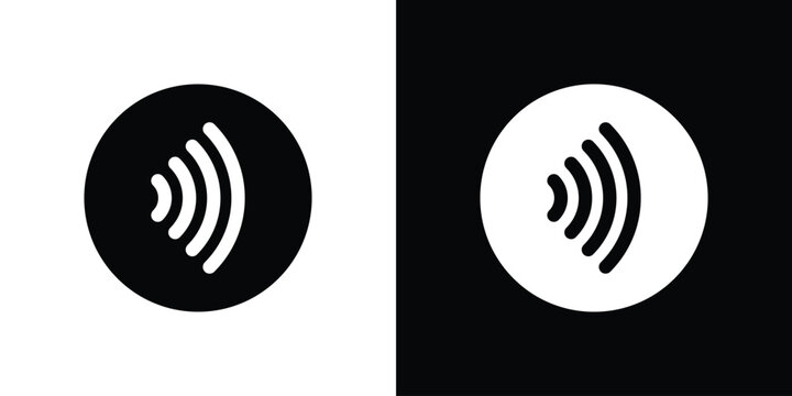 Tap to pay sign thin symbol group. EPS10