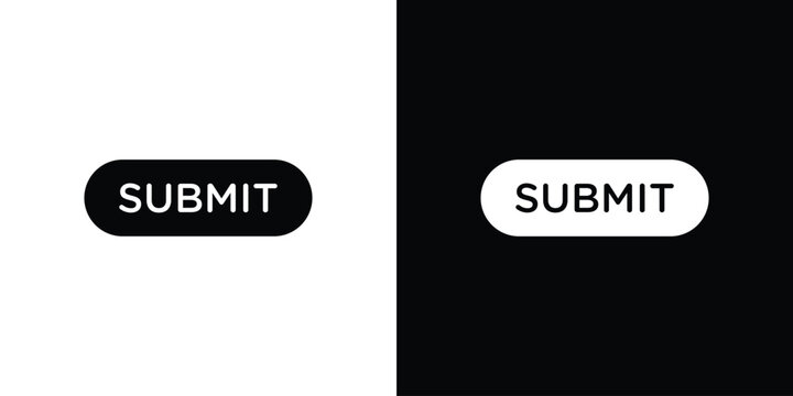 Submit button icon thin symbol group. EPS10