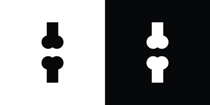 Bones icon thin symbol group. EPS10