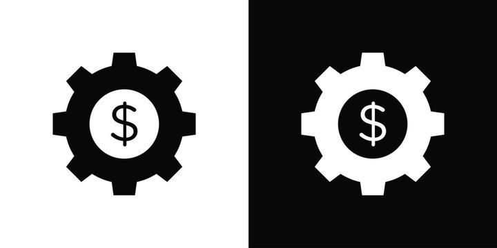 Money processes icon thin symbol group. EPS10