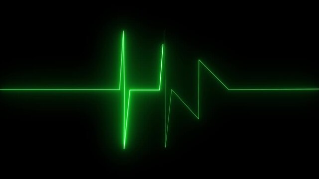 A heartbeat icon animation pulses in rhythm, expanding and contracting smoothly, mimicking the steady beat of a heart, with each pulse gradually fading and reappearing.Motion Graphic.