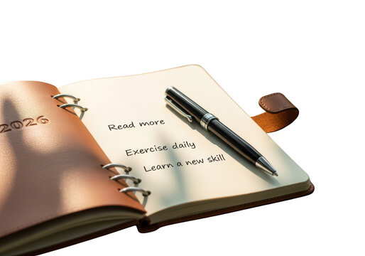 Pen on a notebook page.