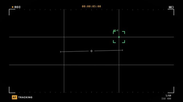 UI animation of a camera recording with a sleek black background, featuring dynamic motion and modern design elements