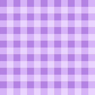 Seamless purple gingham plaid pattern in soft lavender shades, perfect for fabric, wallpaper, wrapping paper, textile, and digital backgrounds.