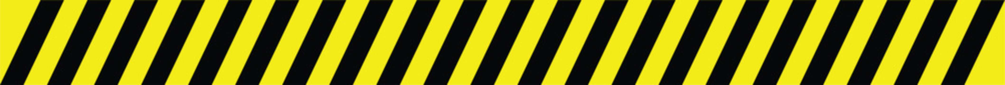 Yellow and black hazard warning tape pattern diagonal stripes background caution or danger sign texture construction site safety barrier vector illustration