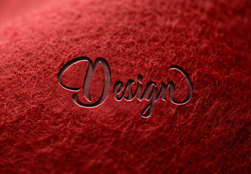 Glossy Deboss Logo & Text Effect
