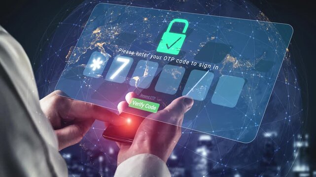 Secure Online Authentication Process with OTP Code Verification on Mobile Device in Modern Digital Landscape Sigmoid