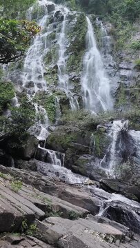 Sairung la-ong dao waterfall is acclaimed as one of the largest and most magnificent waterfalls hidden deep within the forests of the south, located in kapoe district, ranong province, thailand.