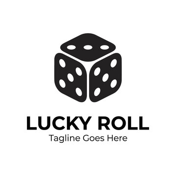 Clean geometric die graphic representing chance and play. Versatile for casinos, board games, or risk management.