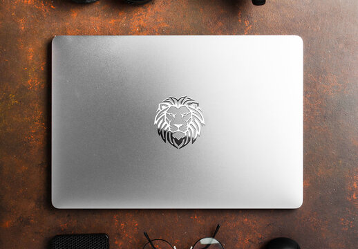 Silver Aluminum Logo Mockup