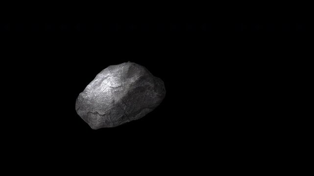 Asteroid didymos moonlet dimorphos rotating in space