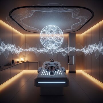 Quantum Cocoon: A Luminescent Chamber of Neurological Resonance