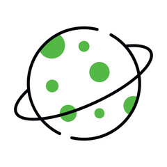 Modern design icon of solar system   © Rabiya