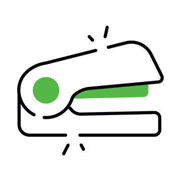 An icon design of paper stapler