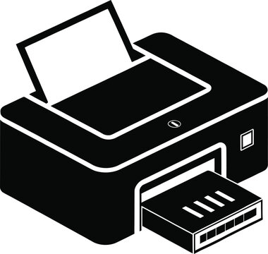 usb printer vector icon  single isolated object  b