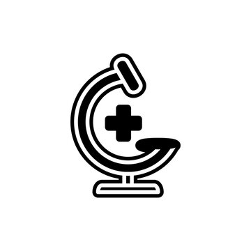 Medical Microscope Science icon vector symbol illustration