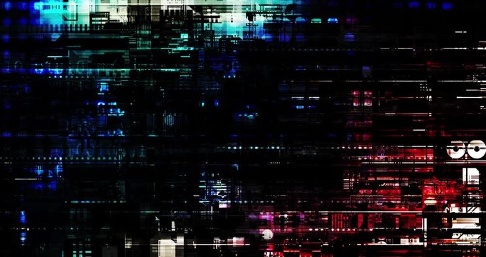 Technology Background as a Digital Abstract Art Loop Looping Background