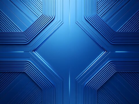 Abstract blue futuristic technology background with circuit patterns