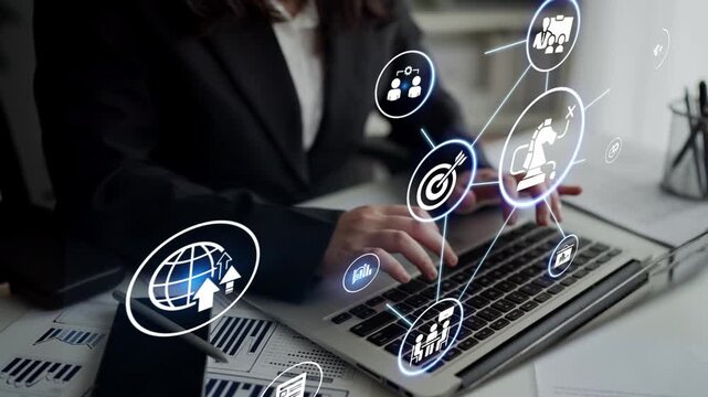 Business strategy defines goals and long-term direction. A clear business strategy supports decision-making, with business strategy driving growth and business strategy execution. Funnel