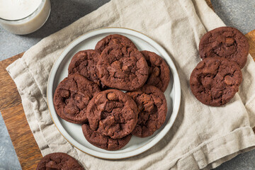 Fototapeta premium Homemade Double Chocolate Chip Cookies