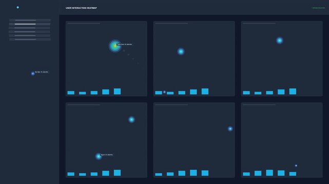 Digital User Interaction Heatmap Analytics Dashboard
