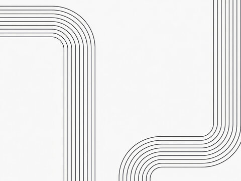 Abstract geometric lines forming corners in a minimalist design pattern