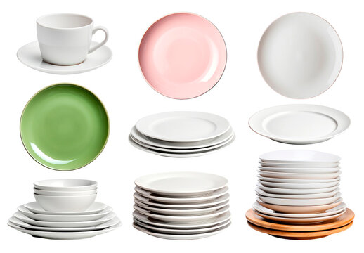 Elegant Ceramic Dinnerware Displayed Element Design Collection