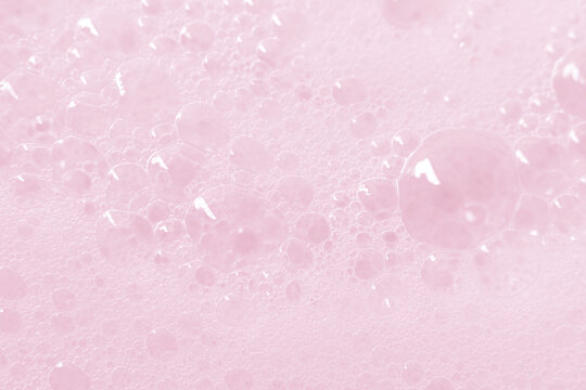 pink soap bubbles background