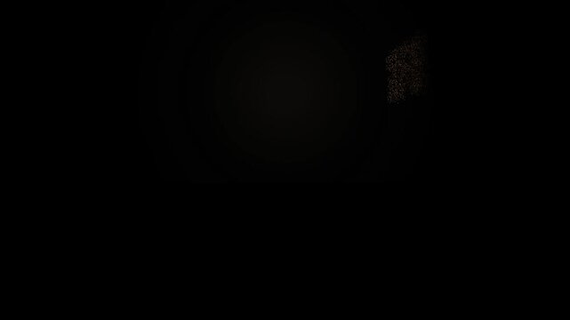 Laser Sand Dust Disintegration Effect With Sci Fi Particle Dissolve Animation