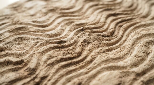 Close-up surface textured pattern appears to Intricate wavy of shark skin denticles in a light