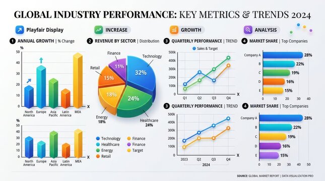 Global Industry Performance Key Metrics and Trends for Business Analytics 2024
