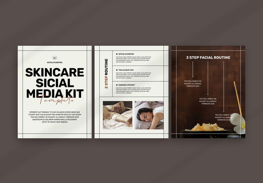Skincare Social Media Post Layout