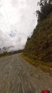 Death Road Mountain Biking in La Paz, Bolivia