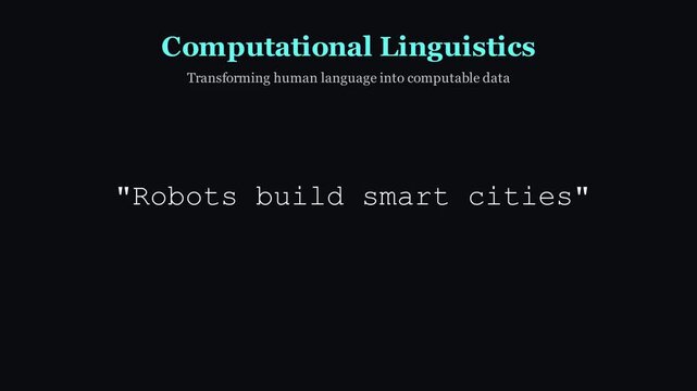 2D animation showing computational linguistics analyzing natural language text structures, syntax tree processing, and NLP AI concepts