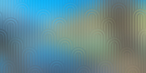 Abstract arched pattern with vertical lines blue green gradient background. © MDSOHEL