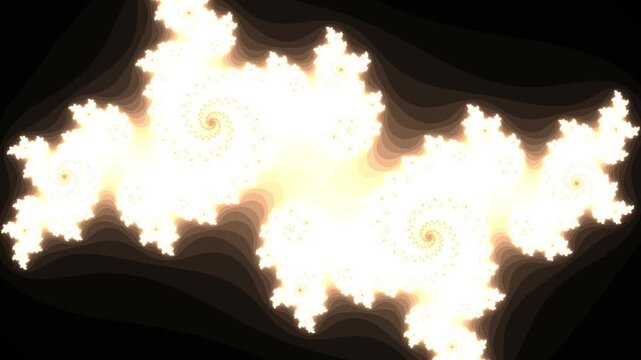 Glowing Julia Set Fractal Drifting Abstract Hypnotic Motion Background