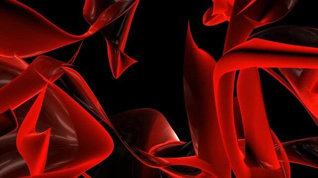 Dynamic and aggressive red liquid waves and organic curves. Excellent as a background for gaming videos, dramatic title sequences, cyber virus concepts, and music visualizers.