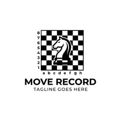 Strategic chess knight icon on a grid, providing a smart visual for gaming, logic, and planning enterprises. © GreenDynamic
