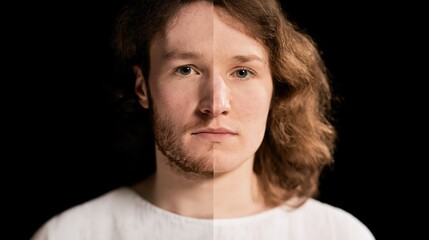 Naklejka premium A male principle vs. female principle