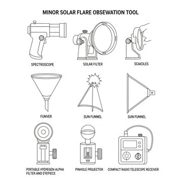 Solar Observation Tools: Spectroscope, Sun Filter, Sun Funnel, Pinhole Projector