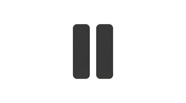Digital detox concept with smartphone pause symbol. Minimalist phone icons for social media break and screen time reduction.