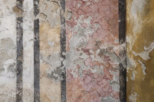 Weathered wall with peeling paint, abstract, Bardini Garden or Giardino Bardini, Florence