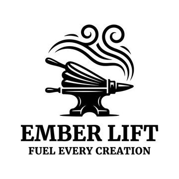 Industrial craftsmanship icon symbolizing creation, forge heat, and manual labor heritage.