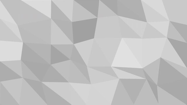 Animated low poly geometric background, soft gray polygons, clean surfaces, abstract motion