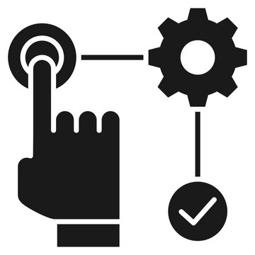 Usability Glyph Icon Vector Illustration
