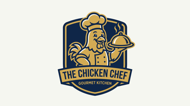 The Chicken Chef Gourmet Kitchen Logo Design.